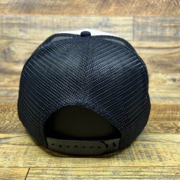 Vintage Reno Rodeo Mens Trucker Hat Navy Snapback Nevada Bull Riding Cowboy Cap - Picture 5 of 8